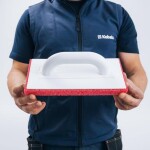 Hladítko s molitanem hrubým, 280 x 140 mm, obyčejná rukojeť