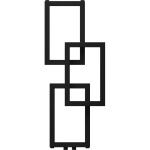 MEXEN - Grid otopný žebřík/radiátor dekorativní 870 x 360 mm, 209 W, černá W215-0870-360-00-70