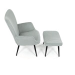 Relaxační křeslo, modrá, manšestrová látka, AK-L7285 BLUE6