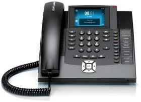 Auerswald COMfortel 1400 IP černá / IP telefon / dotykový TFT displej 3,5" / handsfree / 100 kontaktů (90071)