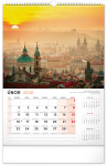 Nástěnný kalendář 2026 NOTIQUE - Praha, 33 x 46 cm