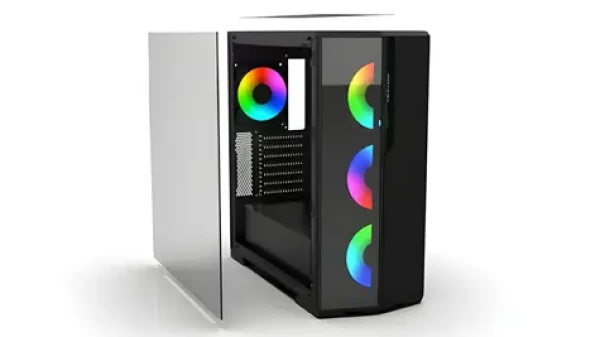 INCA Empousa černá / Mid-Tower / ATX / RGB / tvrzené sklo / USB 3.0 USB 2.0 (EMG-17XN)