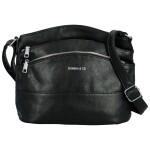 Trendy dámská koženková crossbody kabelka Franka, černá