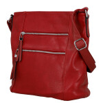 Trendy dámská koženková crossbody kabelka Truda, červená