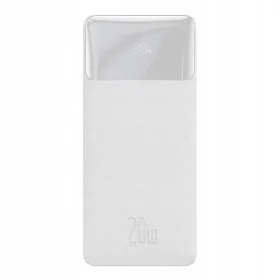 Baseus Bipow Pro Powerbank 10000mAh bílá / 20W / 2x USB-A / 1x USB-C (PPBD040102)