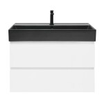 Koupelnová skříňka s umyvadlem SAT B-Way 79x50x45 cm bílá lesk BWAY280WU2B2B BWAY280WU2B2B