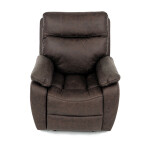 TV a relaxační křeslo s elektrickým ovládáním, potah hnědá látka v dekoru vintage, 1 motor 240V