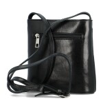 Luxusní dámská kožená crossbody kabelka Violiana, černá