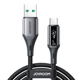 Joyroom S-A60 StarTalk Nabíjecí kabel USB-A (M) - USB-C (M) 3A 1.2m černá (6956116762353)