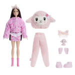 Barbie cutie reveal Barbie a starostliví medvídci sladké mašle - růžové jehně