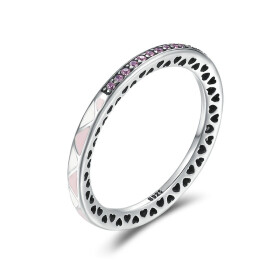ELENYS Royal Fashion prsten Zářivá elegance Pink Velikost: 7 (EU: 54-56)