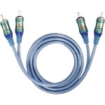 Oehlbach jack audio prodlužovací kabel [1x jack zástrčka 3,5 mm - 1x jack zásuvka 3,5 mm] 5.00 m černá pozlacené kontakty Oehlbac