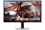 32" SAMSUNG Odyssey G8 G80SD stříbrná / OLED / 3840x2160 / 16:9 / 0.03ms / 1000000:1 / 250cd-m2 / HDMI + DP / VESA (LS32DG802SUXDU)