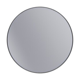 Erga Round, kulaté zrcadlo 70cm, černý rám, ERG-V01-ROUND-7070-BK