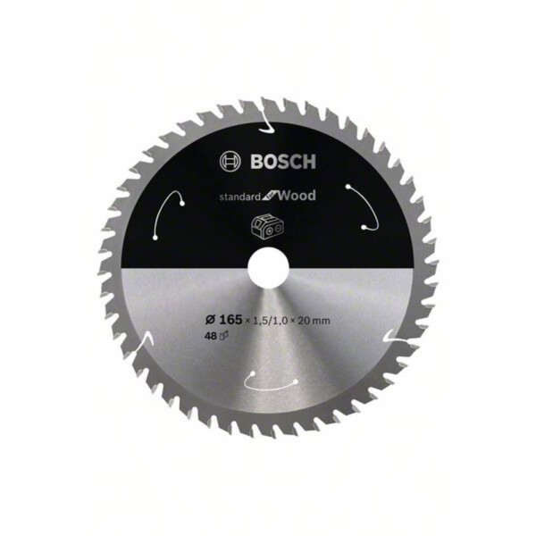 Bosch Accessories Bosch Power Tools 2608837687 tvrdokovový pilový kotouč 165 x 20 mm Počet zubů (na palec): 48 1 ks