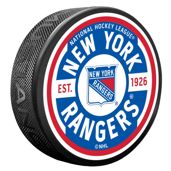 Mustang Puk New York Rangers NHL Gear Textured Puck