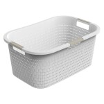 Koš na čisté prádlo COUNTRY bílý, 40 l