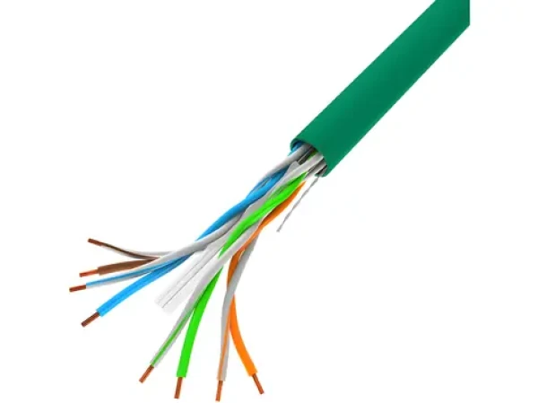 Lanberg UTP kabel drát zelený / Síťový kabel / CCA / 305 m / 250 MHz / AWG23 (LCU6-10CC-0305-G)