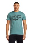 Pánské merino tričko s krátkým rukávem ICEBREAKER Mens 150 Tech Lite SS Tee Journey, Hydro velikost: S