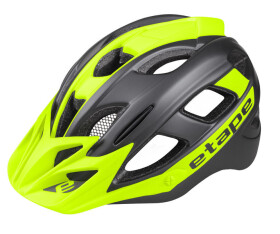 Dětská cyklistická přilba ETAPE Hero, barva antracit/žlutá fluo mat (velikost S/M pro obvod hlavy 53-55 cm)