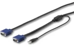 StarTech VGA + USB KVM konzolový kabel černá / Konzolový kabel / 1,8 m / max. rozlišení 1920 x 1200 px (RKCONSUV6)