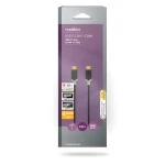 Nedis USB-C - USB-C antracitová / Kabel / USB 3.2 Gen 1 / 60 W / 5 Gbps / 4K 60Hz / 2 m (CCBW64700AT20)