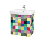 Dřevojas - Umyvadlová skříňka Q MAX SZZ2 60 - Individuální odstín dle RAL/NCS / Úchytka T01 / Individuální odstín dle RAL/NCS 115159A