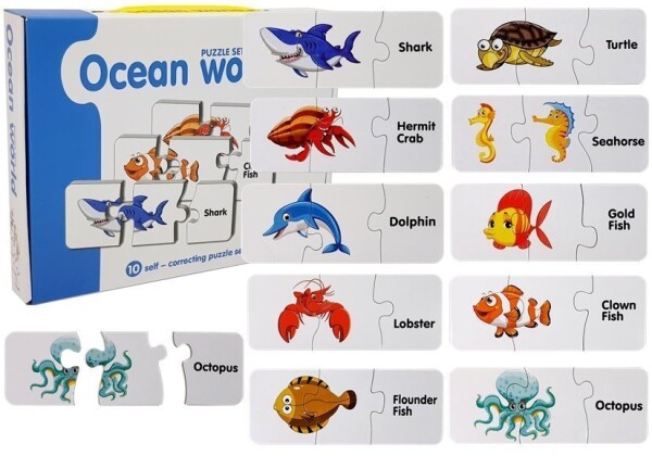 Mamido Vzdělávací puzzle mořský svět