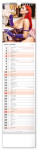 Nástěnný kalendář vázankový/kravata 2026 NOTIQUE - Spicy Girls, 12 x 48 cm