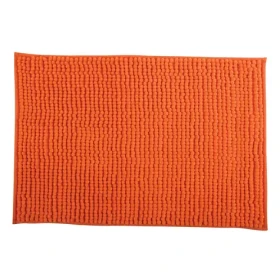MSV Koupelnová předložka CHENILLE oranžová / Mikrovlákno / Protiskluzová / 40 x 60 cm