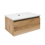 Koupelnová skříňka s umyvadlem SAT B-WAY 59x30x45 cm dub mat BWAY60OAKU1 BWAY60OAKU1