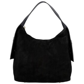 Módní dámská kožená kabelka na rameno Beatrix, černá