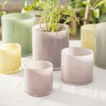 Ib Laursen Skleněný obal na květináč Venecia Rose 10 cm, růžová barva, sklo