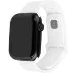 Set silikonových řemínků Fixed Silicone Sporty Strap pro Apple Watch 42/44/45mm, bílý