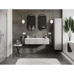 MEXEN/S - Orio koupelnová skříňka 120 cm s umyvadlem Otis, 1 šuplík, šedá mat/bílá mat 91A10-12023-1-BF62-W18M01