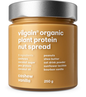 Vilgain Plant Protein Nut Spread BIO – 2× kešu a vanilka 250 g
