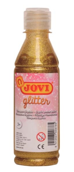 Temperová barva JOVI glittrová 250ml - zlatá