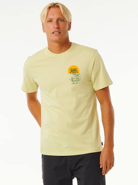 Rip Curl KEEP ON TRUCKING Vintage Yellow pánské tričko krátkým rukávem