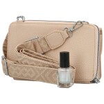 Trendy dámská koženková crossbody peněženka Radola, růžová