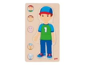 GOKI Vícevrstvé puzzle Lidské tělo Chlapec