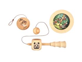 Akční balíček her Oboustranný hopík + Kuličkolam + Jojo