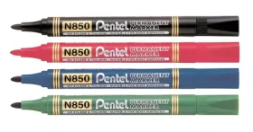 Pentel N850-AE černá / Popisovač permanentní / kuželový hrot / 1,5 mm (N850-AE)