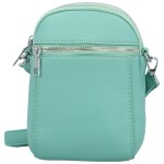 Trendy dámská koženková crossbody kabelka Kirké, světle modrá