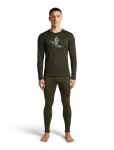 ICEBREAKER Mens Merino 200 Oasis LS Crewe SkiingYeti, Dark Loden (vzorek) velikost: M