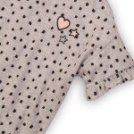 Tričko dívčí s krátkým rukávem, Minoti, LIFE 8, šedá - 68/80 | 6-12m