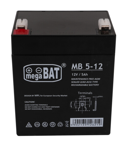 Mamido Gelová baterie 12V 5Ah