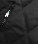 Černá prošívaná bunda ozdobnými stahovacími lemy (16M9086-392) odcienie czerni