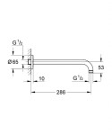 GROHE - Rainshower Sprchové rameno 29 cm, chrom 28576000