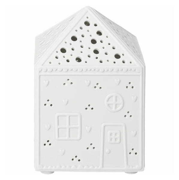 Räder Porcelánový LED svítící domeček Light, bílá barva, porcelán