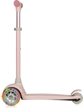 LIONELO Koloběžka Jessy Pink Rose / Tříkolová / 4 výšky řídítek / LED kolečka / do 50 kg (LO-JESSY PINK ROSE)